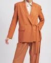 En Saison Margaux Blazer In Rust In Multi