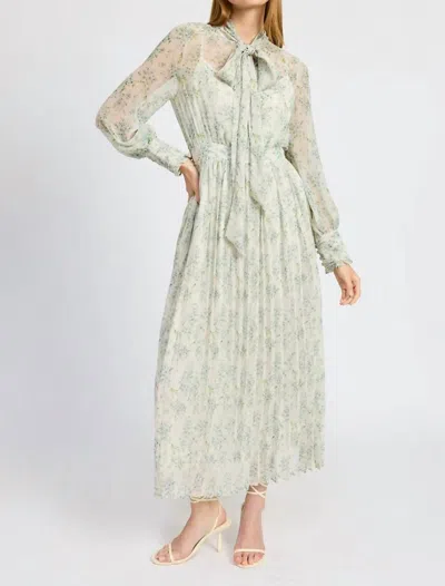 EN SAISON MARLENE MAXI DRESS IN IVORY ICE BLUE