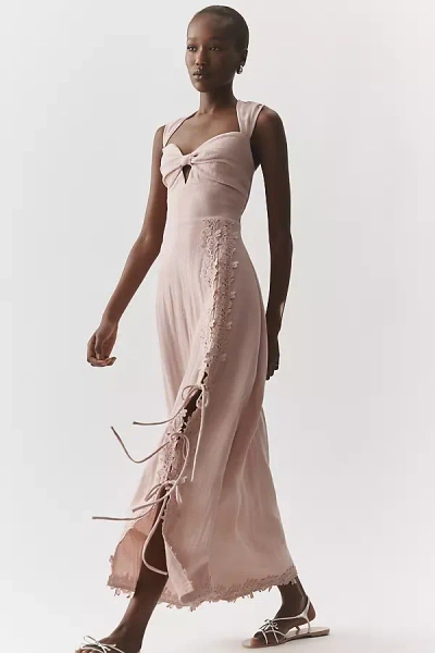 En Saison Megan Lace Midi Dress In White