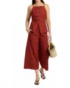 En Saison Megumi Sleeveless Top In Red Current In Multi