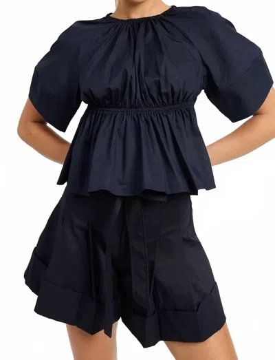En Saison Melody Belted Shorts In Black