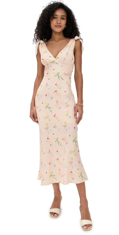 En Saison Mia Midi Dress Pink Multi