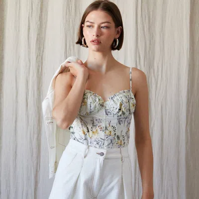 En Saison Mindy Bodysuit In White