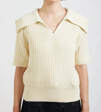 En Saison Mirabel Knit Top In Cream In Neutral