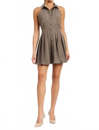 En Saison Mirabella Mini Dress In Toast In Brown