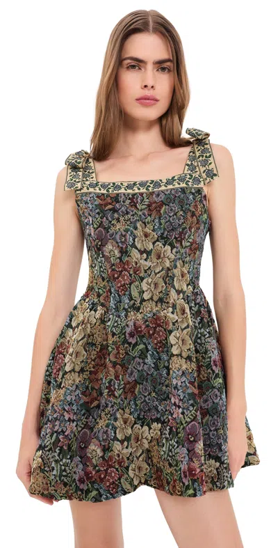 En Saison Mischa Mini Dress Black Multi Floral