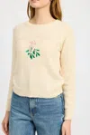 En Saison Mistletoe Crew Sweater In Cream In Neutral