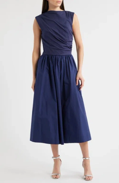 En Saison Mixed Media Midi Dress