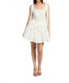 En Saison Nellie Embroidered Cotton Poplin Minidress In White