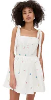 En Saison Nellie Embroidered Cotton Poplin Minidress