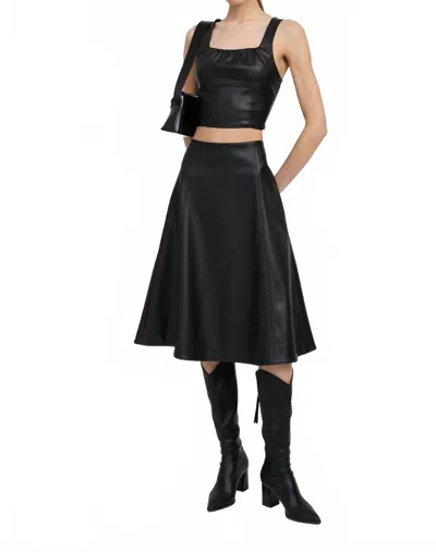 En Saison Nelly Midi Skirt In Black