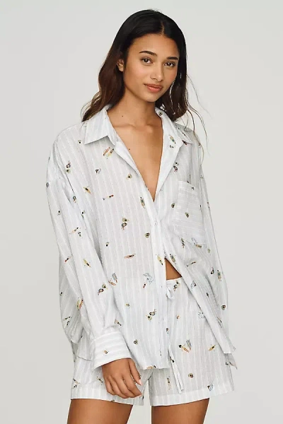 En Saison Nicole Buttondown Shirt In Burgundy