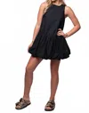 En Saison Nicolette Mini Dress In Black In Blue