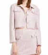 En Saison Noelle Tweed Jacket In Pink In Pink