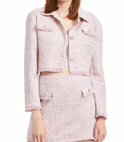 En Saison Noelle Tweed Jacket In Pink