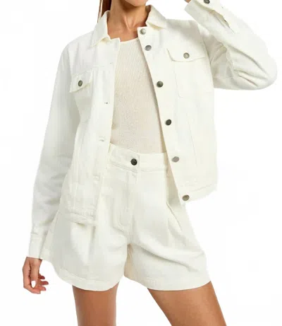 En Saison Oaklynn Denim Jacket In White