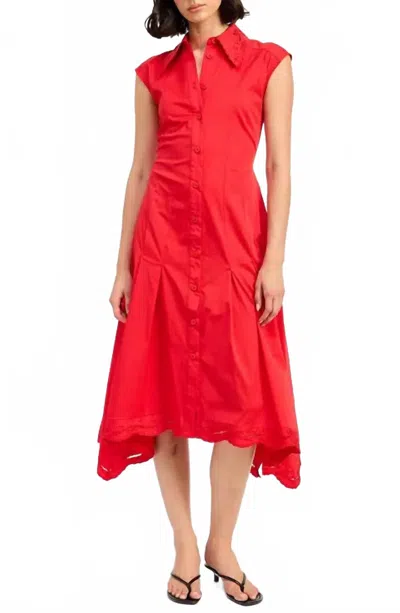 En Saison Payton Midi Dress In Red