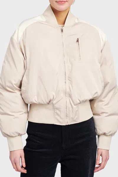 En Saison Polly Bomber Jacket In Cream In Neutral