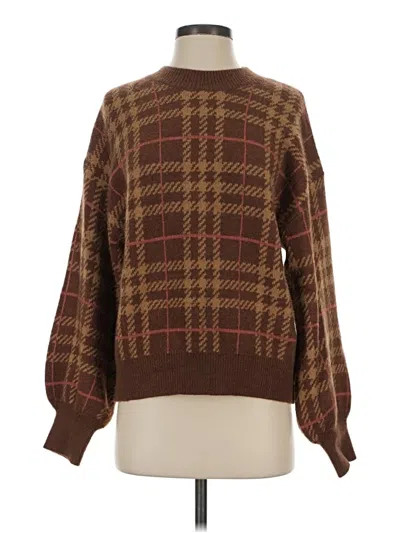 Pre-owned En Saison Pullover Sweater In Brown