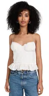 En Saison Raina Bustier Top In Off White