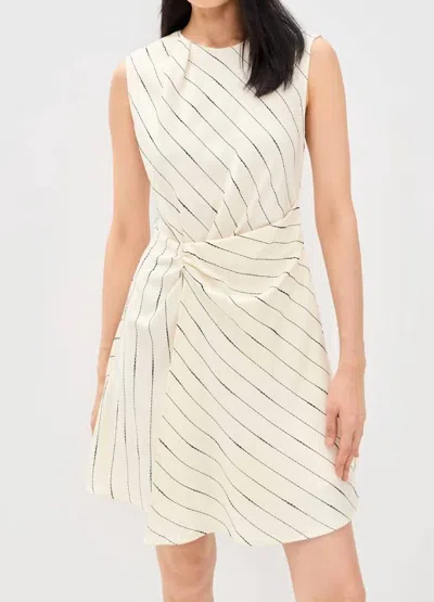 En Saison Rebekah Mini Dress In Ivory Black In Neutral