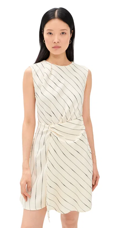 En Saison Rebekah Mini Dress Ivory Black In White