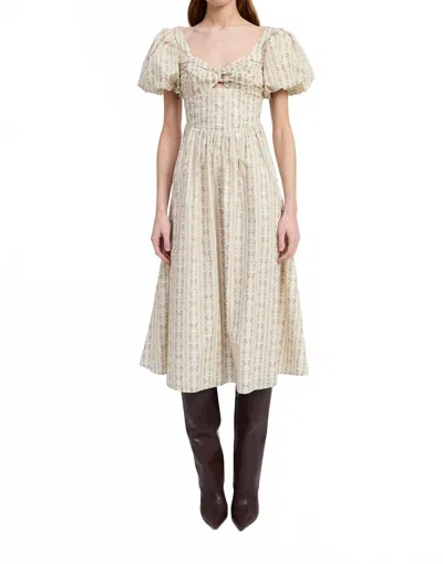 En Saison Rosalia Midi Dress In Beige In Neutral