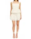 En Saison Sadie Mini Skirt In Ivory In Neutral