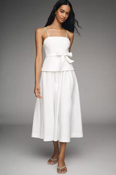 En Saison Samantha Bow Midi Dress In White