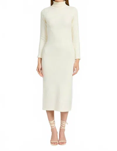 En Saison Sanam Sweater Dress In Ivory In White