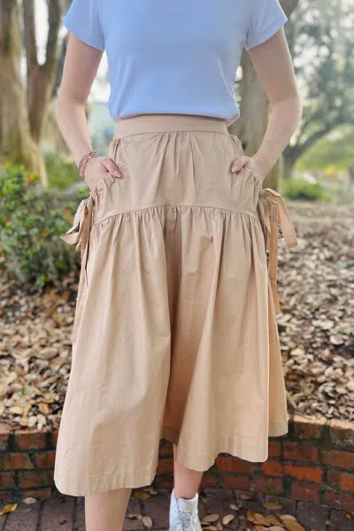 En Saison Sandrine Midi Skirt In Neutral