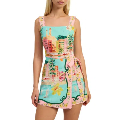 En Saison Selena Resort Romper In Pink Multi