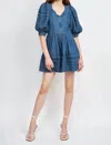 En Saison Pixie Mini Dress In Blue