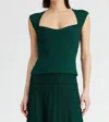 EN SAISON SIGRID TOP IN FOREST GREEN
