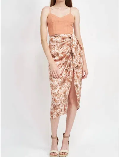 EN SAISON SKYE WRAP DRESS IN PINK