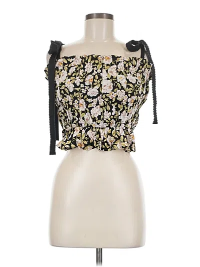 Pre-owned En Saison Sleeveless Blouse In Black