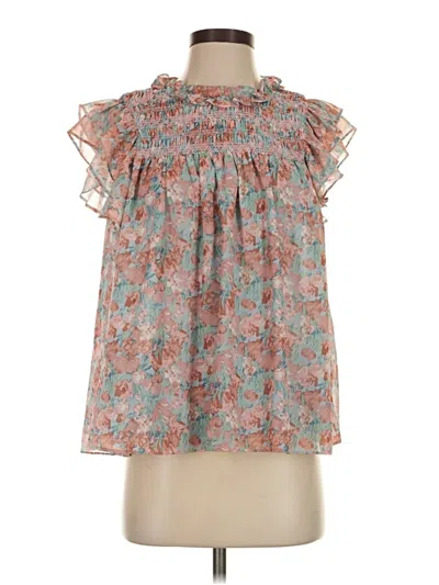 Pre-owned En Saison Sleeveless Blouse In Orange