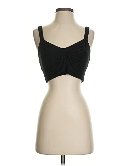 Pre-owned En Saison Sleeveless Top Black Sweetheart Neckline Tops