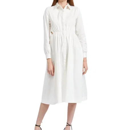 En Saison Stella Dress In Off White