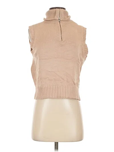 Pre-owned En Saison Sweater Vest In Tan