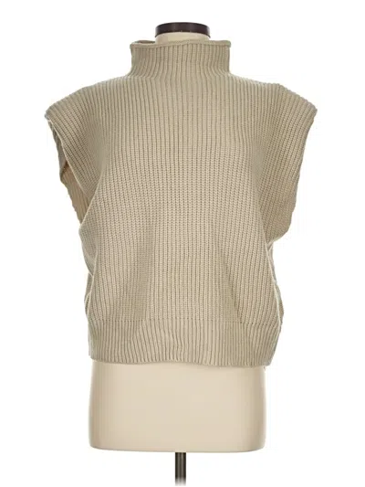 Pre-owned En Saison Sweater Vest In Tan