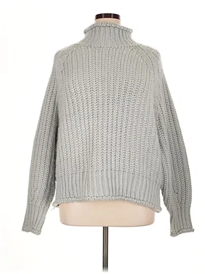 Pre-owned En Saison Turtleneck Sweater In Gray