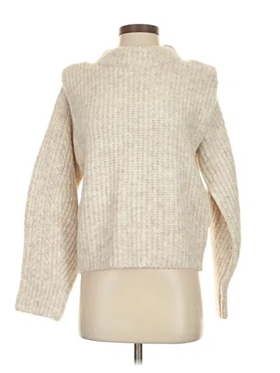 Pre-owned En Saison Turtleneck Sweater In Ivory