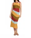 En Saison Vienna Midi Dress In Spice Multi In Multi