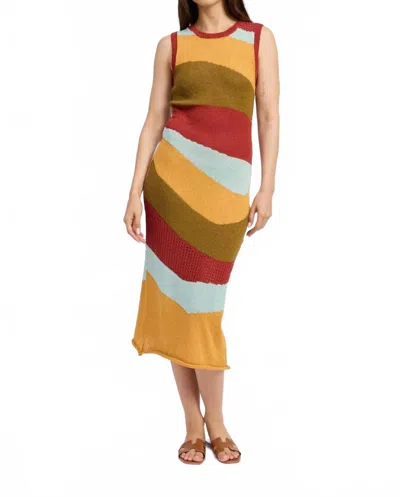 En Saison Vienna Midi Dress In Spice Multi