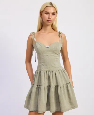 En Saison Women's Adele Sleeveless Sweetheart Neck Mini Dress In Multi