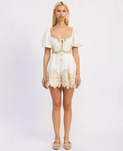En Saison Women's Anna Sweetheart Neck Mini Dress In Multi