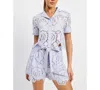 En Saison Brynlee Boxy Shirt In Lilac In Lilac