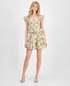 En Saison Women's Cairo Cotton Smocked Floral Top