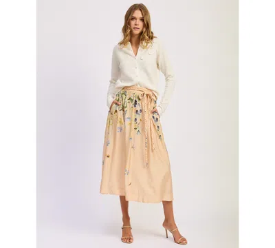 En Saison Women's Carrera A-line Midi Skirt